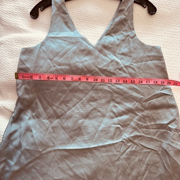 NWT Eileen Fisher Silk Blend Baby Blue Slip Dress - Picture 10 of 16